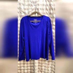 L.L.Bean  SunSmart® UPF 50+ Sun Shirt. Color:Cobalt. Size XL reg